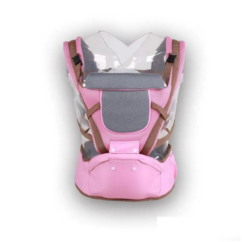 Carriers Slings Backpacks 3in1 Baby Wrap Carrier With Hip Seat 360 AllPosition Sling For Born Lumbar Support Waist Stool 038461064