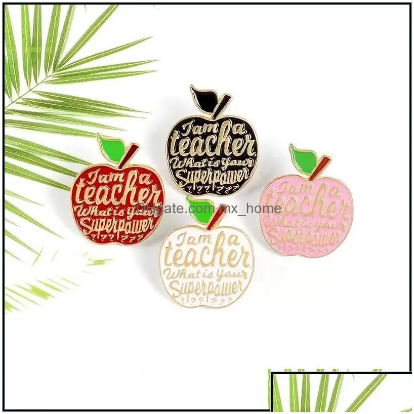 pins brooches red  brooches teacher quote i am a badge pink enamel pins lapel pin badges fruit plant jewelry gifts 621 dhgarden