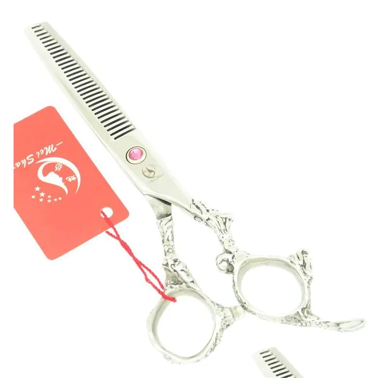 6.0Inch Meisha JP440C Dragon Handle Hair Thinning Shears Hair Barber Scissors Professional Hair Scissors with Case,HA0327