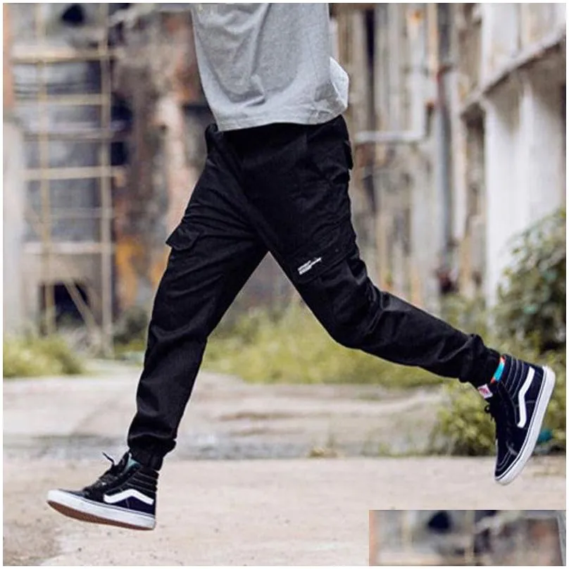 High Street Fashion Men`s Jeans Casual Jogger Pants Big Pocket Cargo Pants Men Brand Classical Hip Hop Army Big Size 28-40