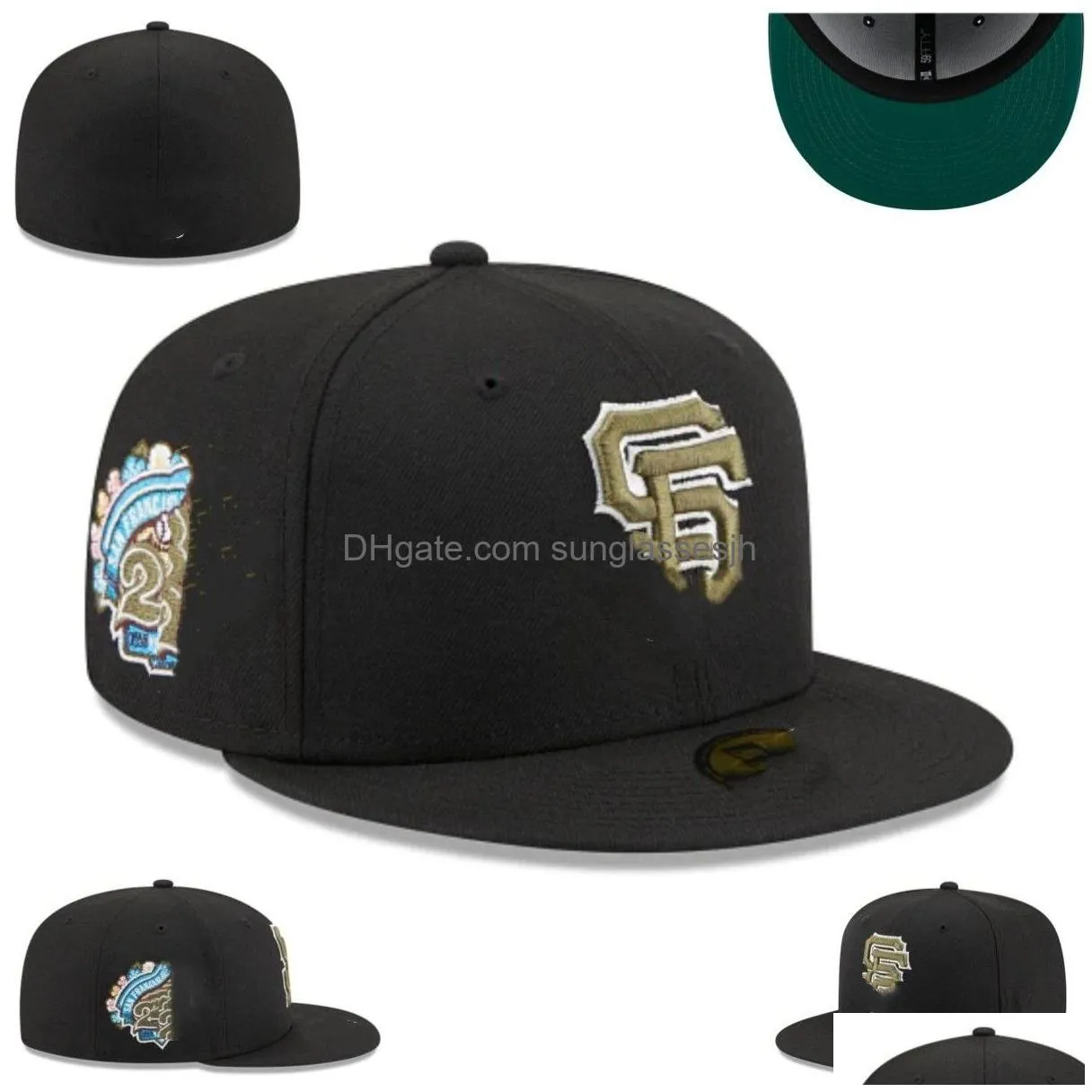 Ball Caps Designer Hats Fitted Arrival Baseball Hat All Teams Logo Adt Cotton Flat Embroidery Men Snapbacks Athletic Street Outdoor Dhkjf