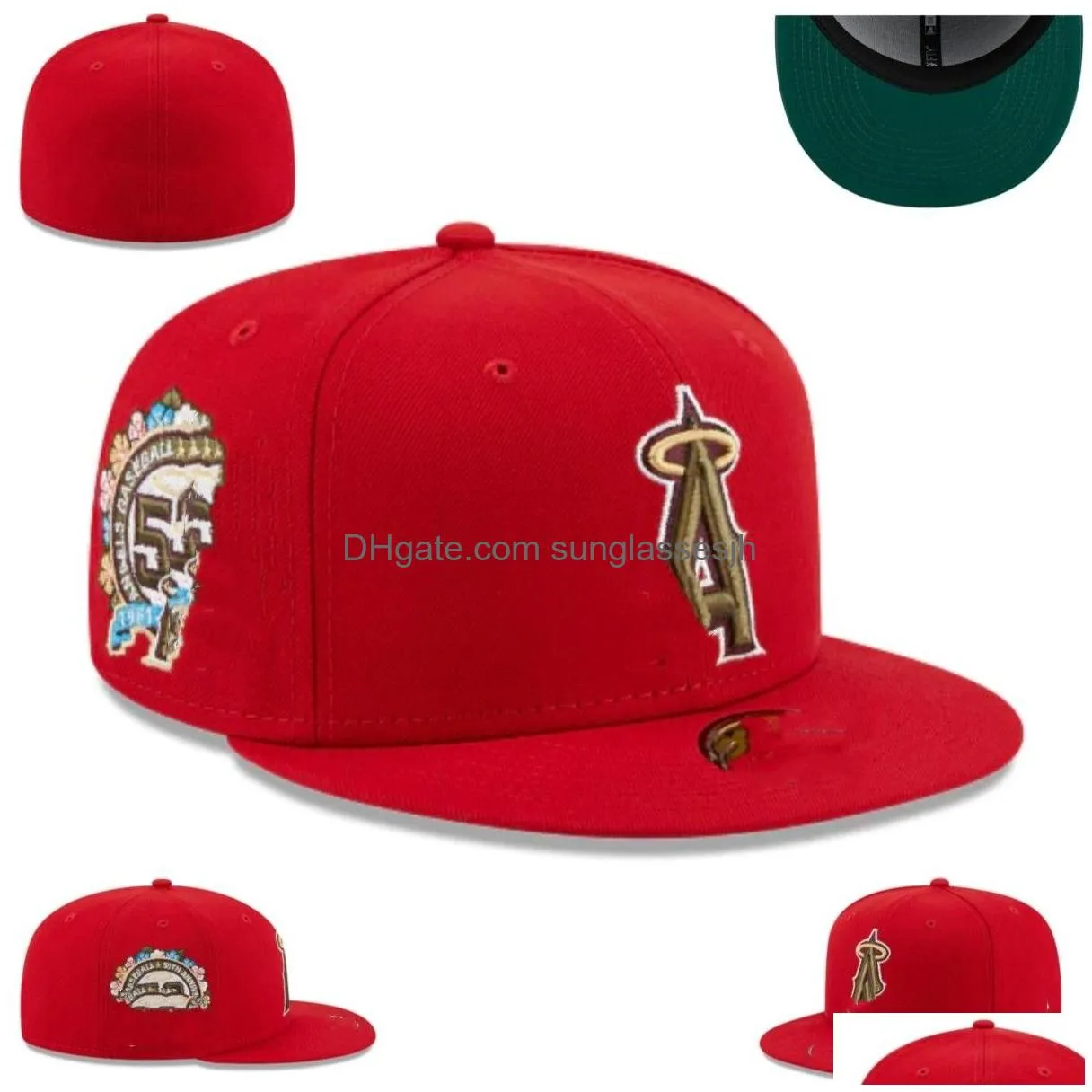 Ball Caps Style Fitted Hats Sizes Hat Designer Baseball All Teams Logo Cotton Flat Embroidery Unisex Snapbacks Athletic Street Outdo Dhpyy