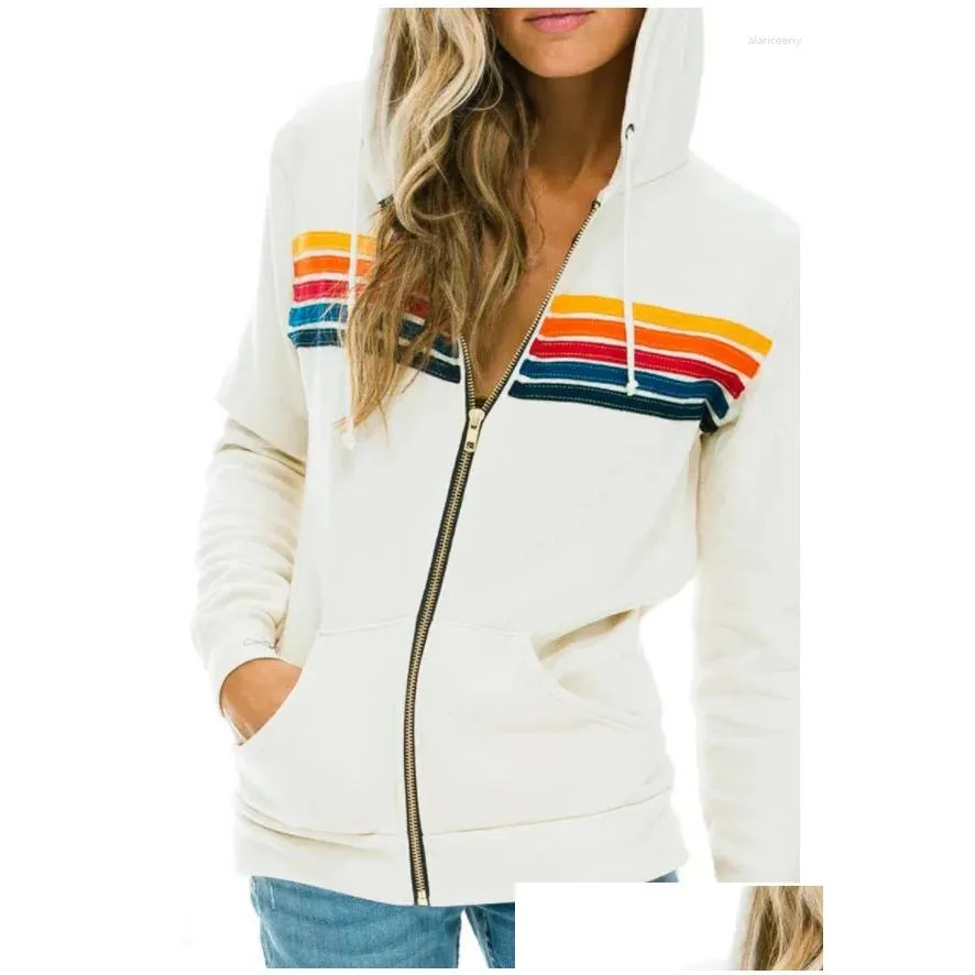 Women`s Hoodies UNISEX Aviator Nation 5 Stripe Zip Hoodie Women Zip-up Sweatshirt Long Sleeve Woman Boy`s Streetwear Stylish