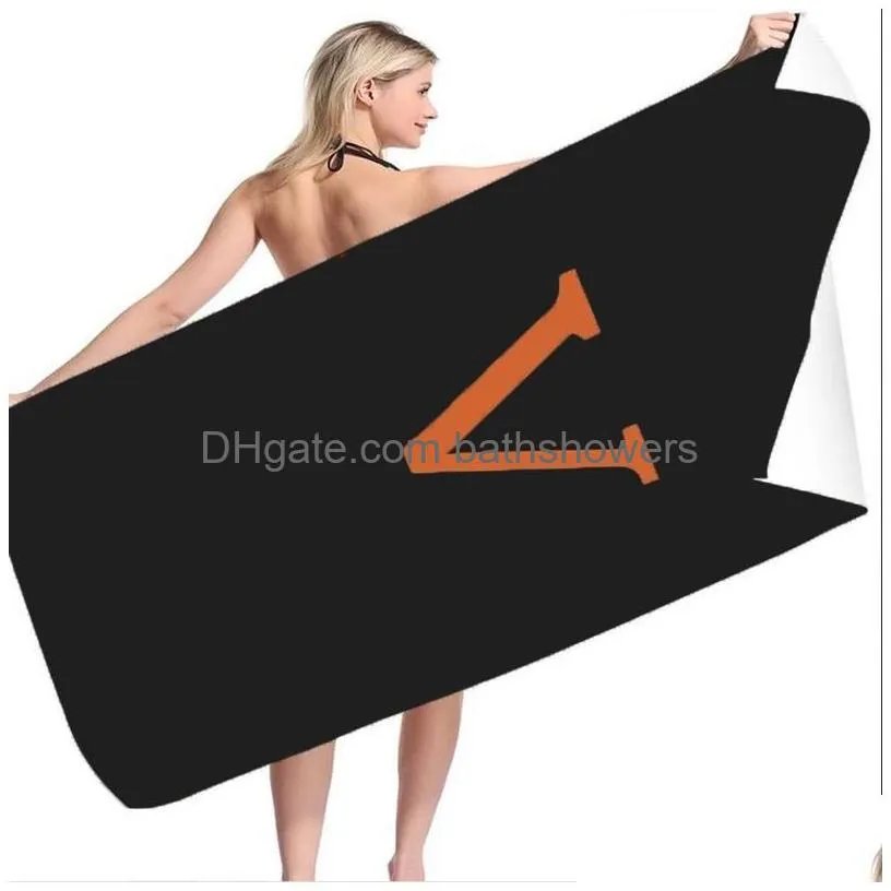 Towel Big Brand Bath Fashion Beach Swimming And Running Water Absorption Sand Prevention Couples Sweat Wi Drop Delivery Dhr5V