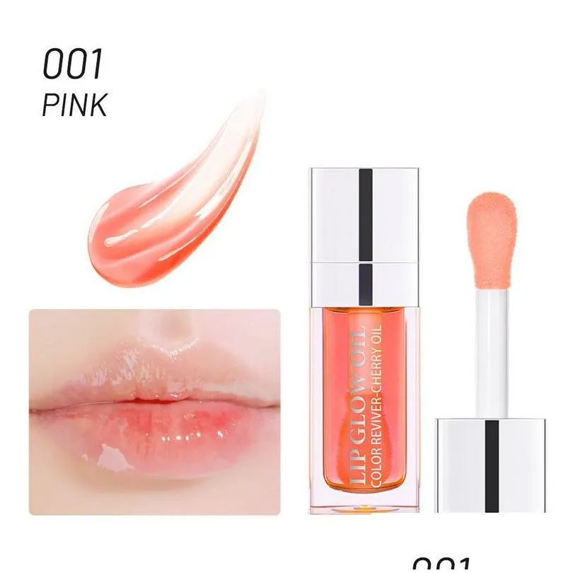 DIY makeup lip oil lipgloss Cherry Inused plumping Color-awakening Nutritious Glossy Moisturizer Transparent glossier Ibcccndc luxury make up lip