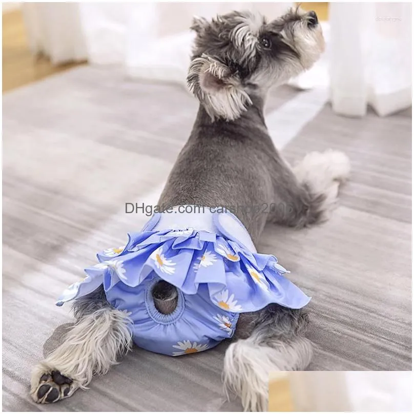 dog apparel sanitary physiological pants pet diaper for small large dogs cats washable menstruation underwear pets protective trousers