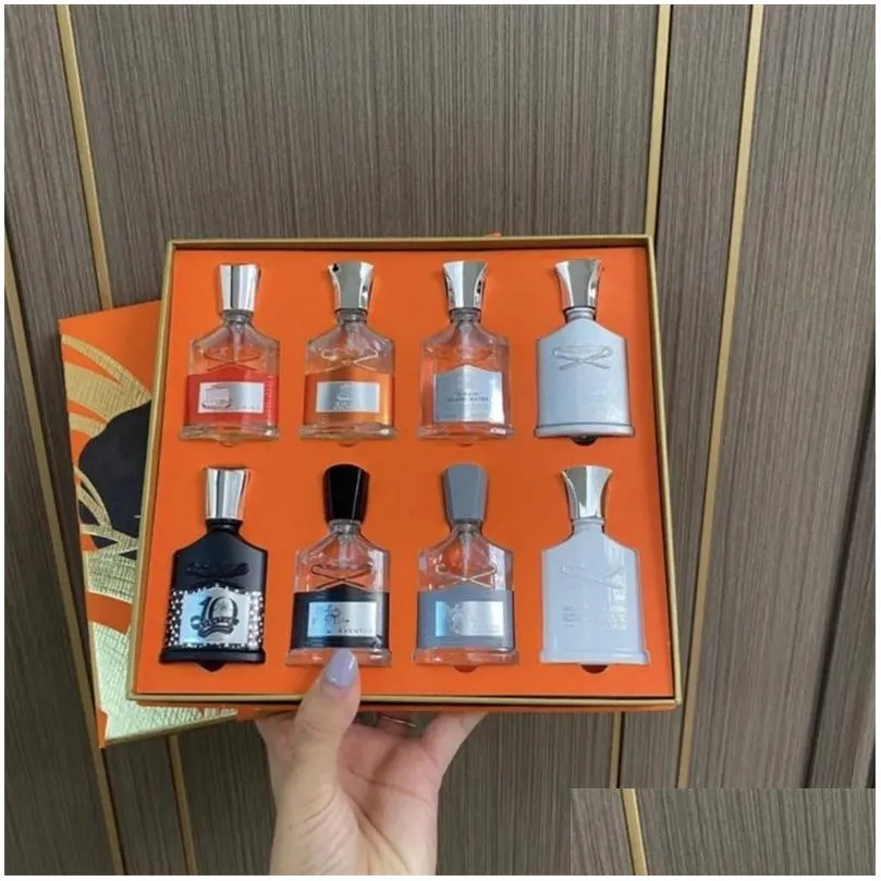 Incense Designer Per 15Mlx8 Set Fragrance Cologne For Mens Long Lasting High Quality Spray With Gift Box Drop Delivery Health Beauty D Dhzvc