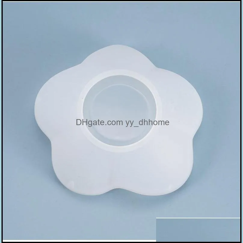 Molds Flower Dish Resin Mold Plate Jewelry Storage Trinket Tray Diy Craft Mod Drop Delivery Tools Equipment Dhgarden Dhexj