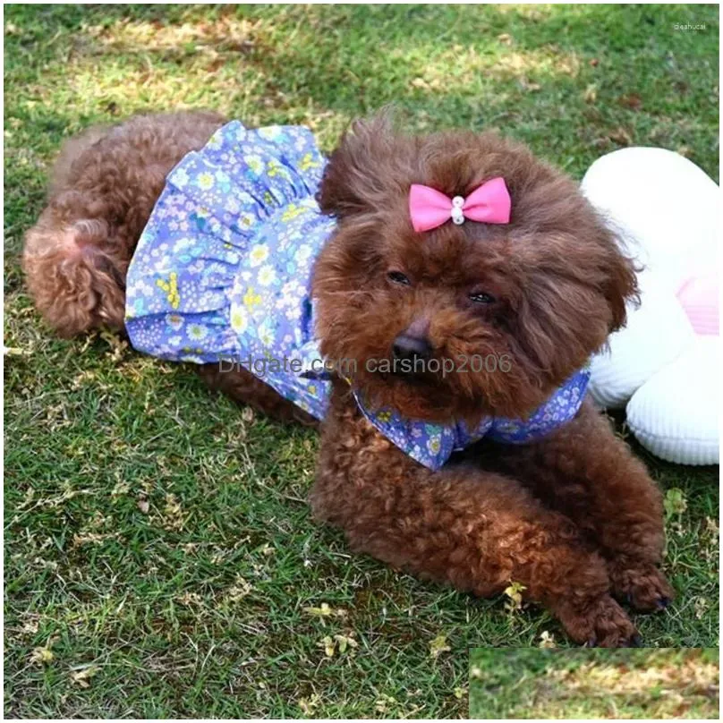 dog apparel stylish summer two-legged cheongsam clothes pet skirt adorable soft