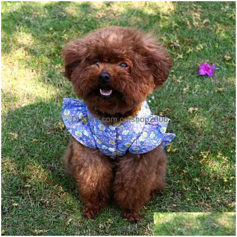 dog apparel stylish summer two-legged cheongsam clothes pet skirt adorable soft