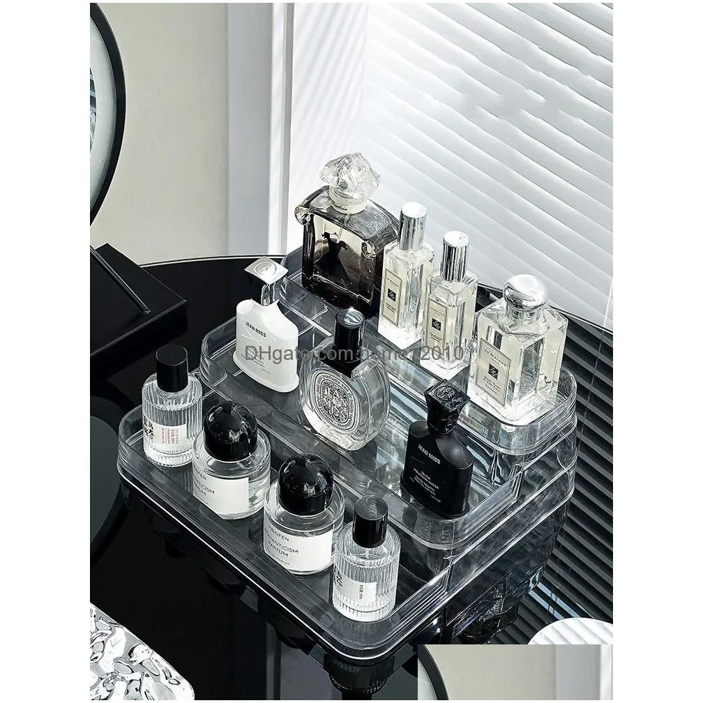 storage holders racks desktop perfume shelf bathroom makeup organizer aromatherapy skin care product rack 230625