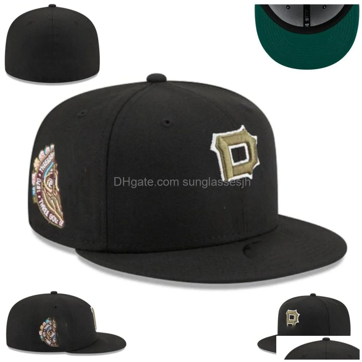 Ball Caps Style Fitted Hats Sizes Hat Designer Baseball All Teams Logo Cotton Flat Embroidery Unisex Snapbacks Athletic Street Outdo Dhpyy