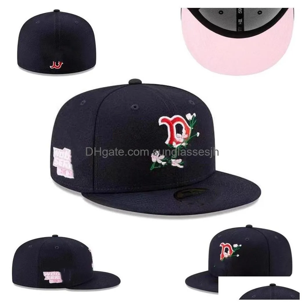 Ball Caps 2023 Designer Fitted Hats Embroidery Baseball Hat All Teams Logo Cotton Unisex Era Cap Snapbacks Street Outdoor Sports Men Dhp3Z