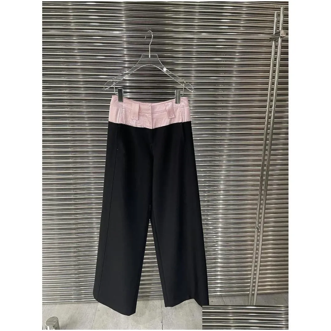 Women`s Pants Spliced Trousers