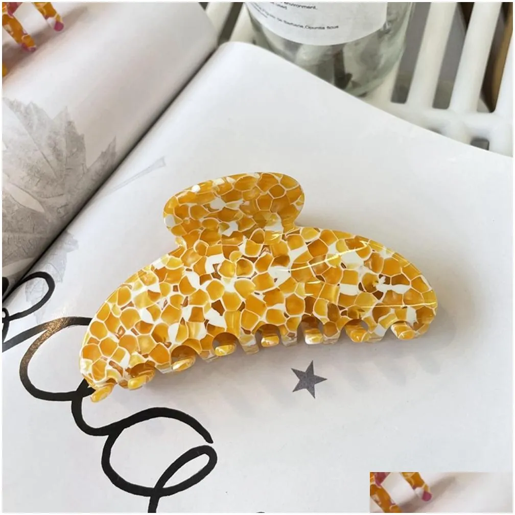 New style grab clip mango grain sweet shark clip large hair clip hair accessory