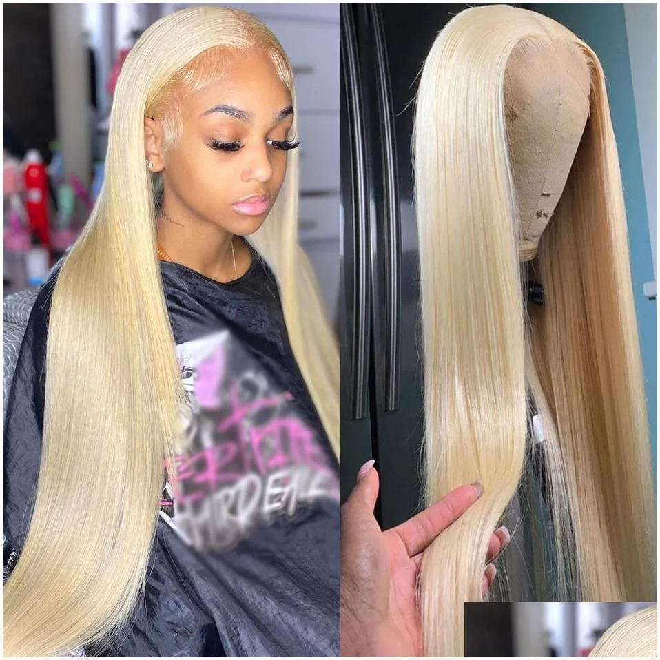 200Density 613 Hd Lace Frontal Wig 13x4 Straight Lace Front Human Hair Wigs For Black Women Long Cosplay Synthetic Wig Preplucked