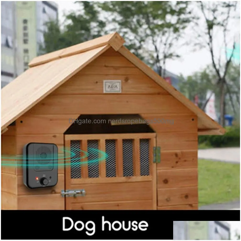 Dog Training & Obedience Equipment New Trasonic Barking Stop Device Driving Noise Prevention Matic Pet Products Drop Delivery Home Gar Dhzb2
