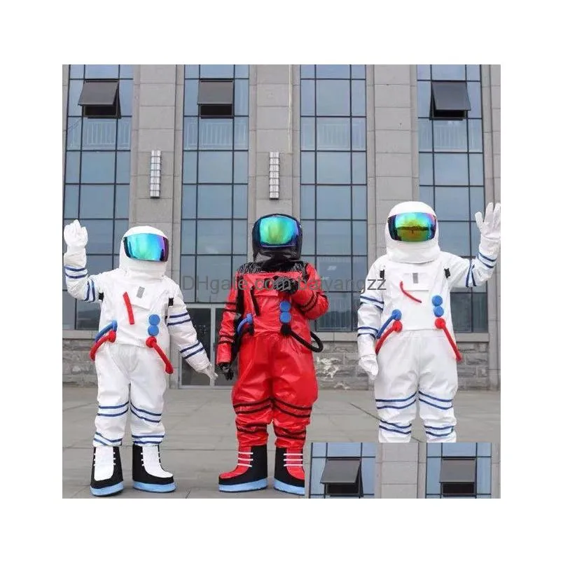 Mascot 2024 Factory Sale Space Suit Costume Astronaut With Backpack Logo Glove Shoes Adt Size Drop Delivery Apparel Costumes Dhpzr