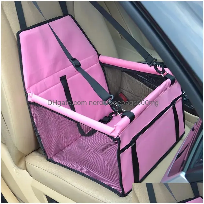 Dog Carrier Kangfeile Travel Car Seat Er Folding Hammock S Bag Carrying For Cats Dogs Transportin Perro Stoel Hond Drop Delivery Home Dhnmy