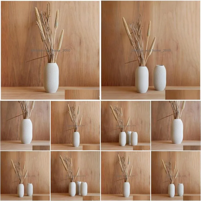 a simple white mist vase would be ideal for dry flowers.