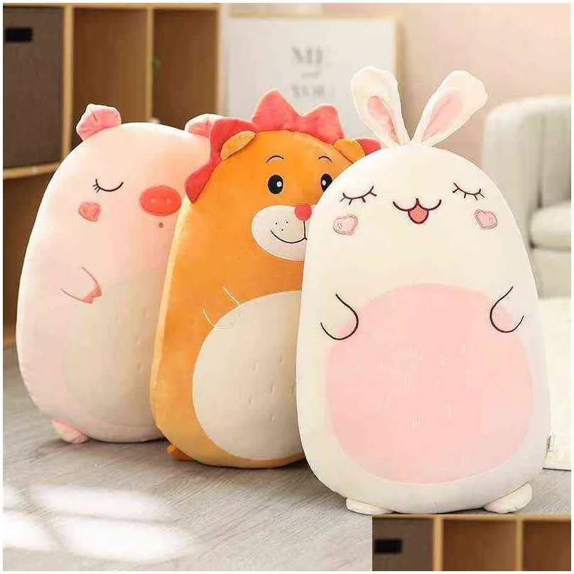 Plush Dolls P Squish Pillow Toy Animal Kawaii Dinosaur  Soft Big Stuffed Cushion Valentines Gift For Kids Girl Drop Delivery Toys Dhggk