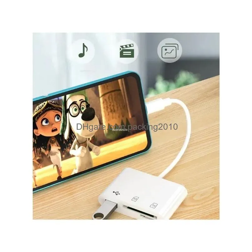 Computer Cables & Connectors 2024 Type-C Micro Adapter Tf Cf Sd Memory Card Reader Writer Compact Flash Usb-C For Ipad Pro  Book Dhvrl