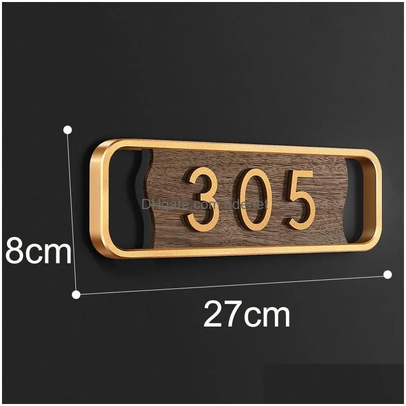 Garden Decorations Custom Signs Doorplates Self-Adhesive Acrylic House Numbers Address Plates Customized Door Number Sticker For Apar Dhtvm