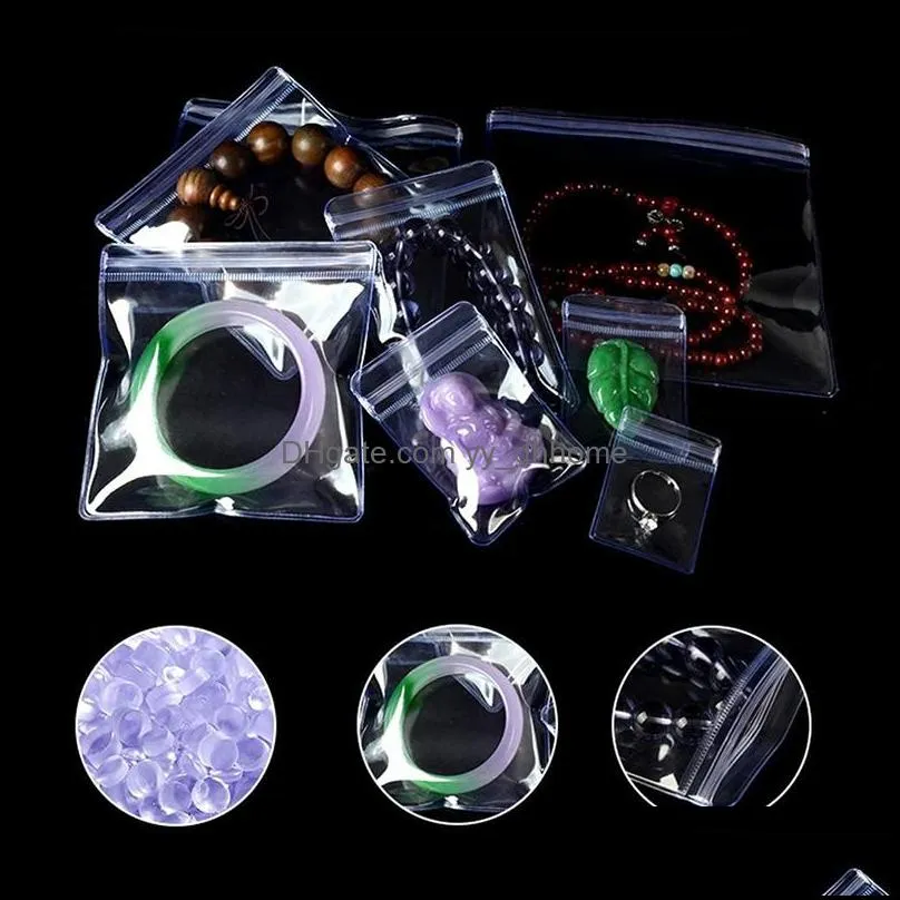 Tags, Price Card Clear Pvc Zipper Lock Bag Mini Small Reclosable Sealing Transparent Bags Jewellery Arts Crafts Packing Pouc Dhgarden Dhlbt
