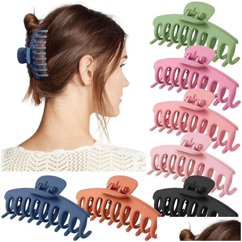 hot salling 11 cm large hair claw clip back head hair clip shark clip bath hair accessories headwear wholesale