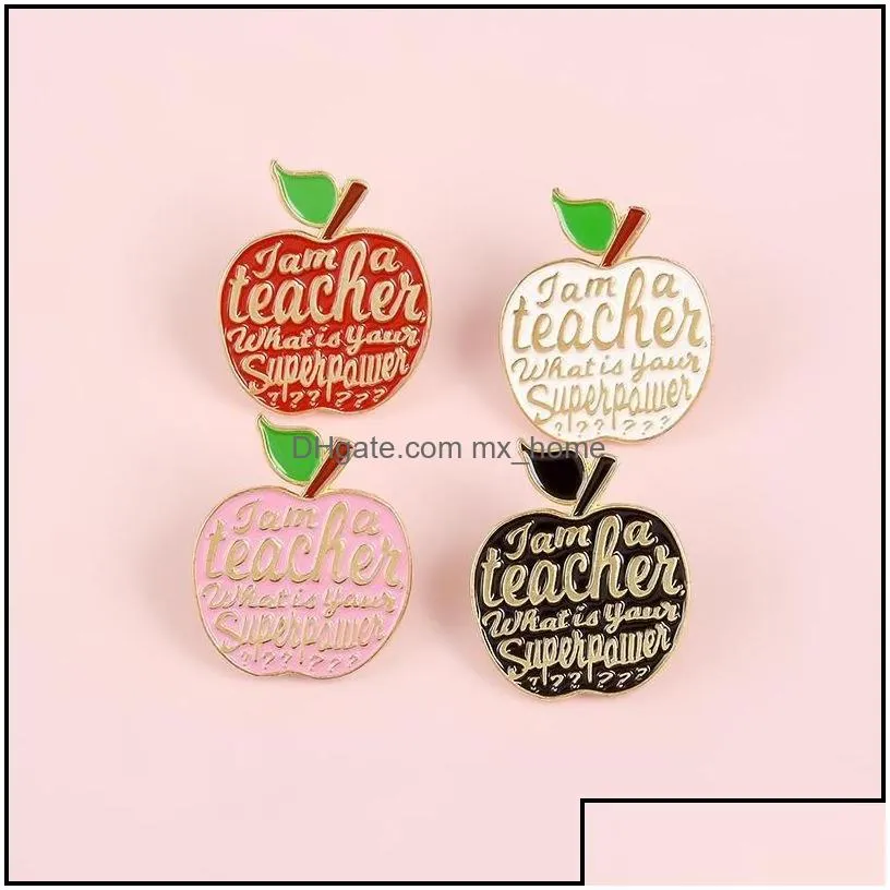 pins brooches red  brooches teacher quote i am a badge pink enamel pins lapel pin badges fruit plant jewelry gifts 621 dhgarden