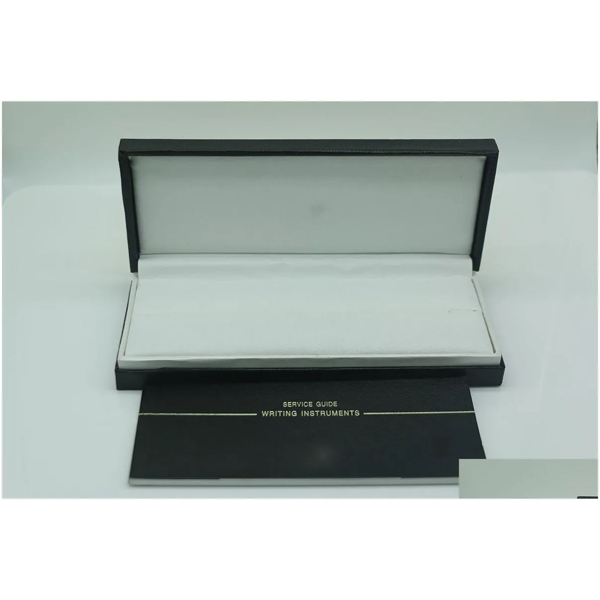wholesale Black Wood frame Pen Box For Fountain Pen/Ballpoint Pen/Roller Ball Pens Pencil Case with The Warranty Manual