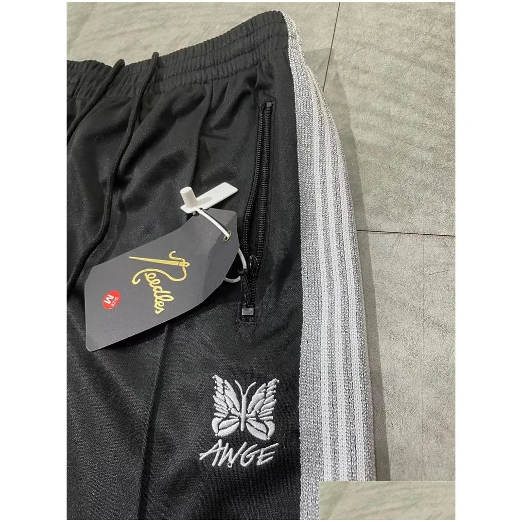 Pants Men Women 1 High Quality Embroidered Sweatpants Black Straight Trousers