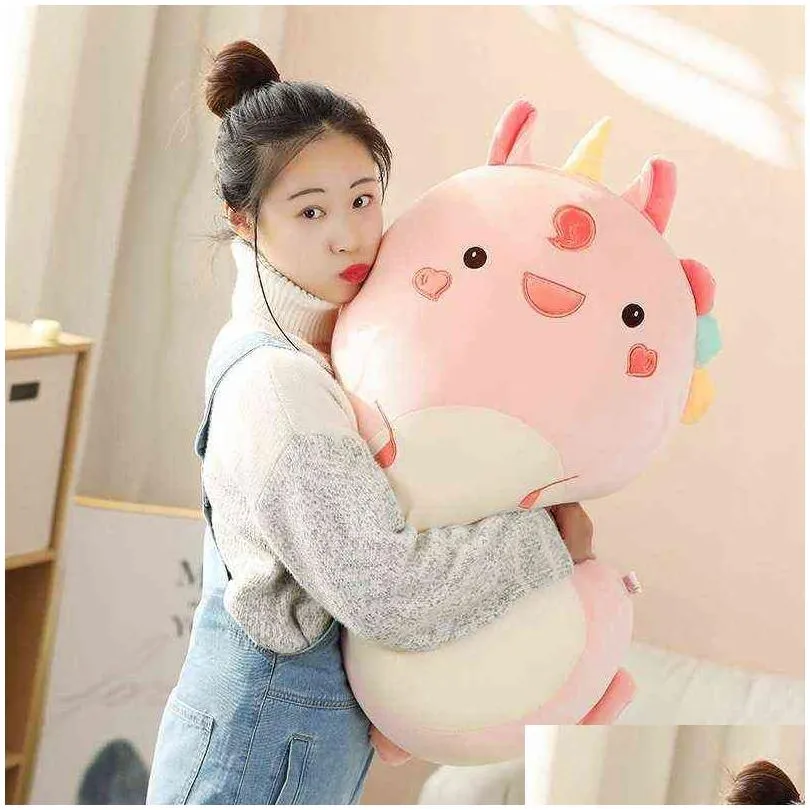 Plush Dolls P Squish Pillow Toy Animal Kawaii Dinosaur  Soft Big Stuffed Cushion Valentines Gift For Kids Girl Drop Delivery Toys Dhggk