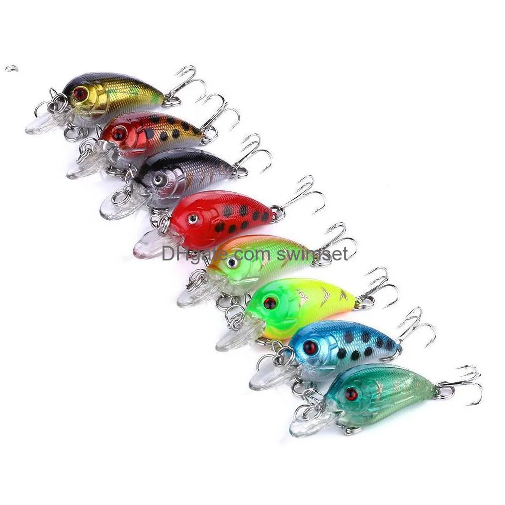 Crankbaits Lure Fishing Hard Baits Swimbaits Boat Ocean Topwater Lures Kit Tackle For Trout Bass Drop Delivery Dhi9J