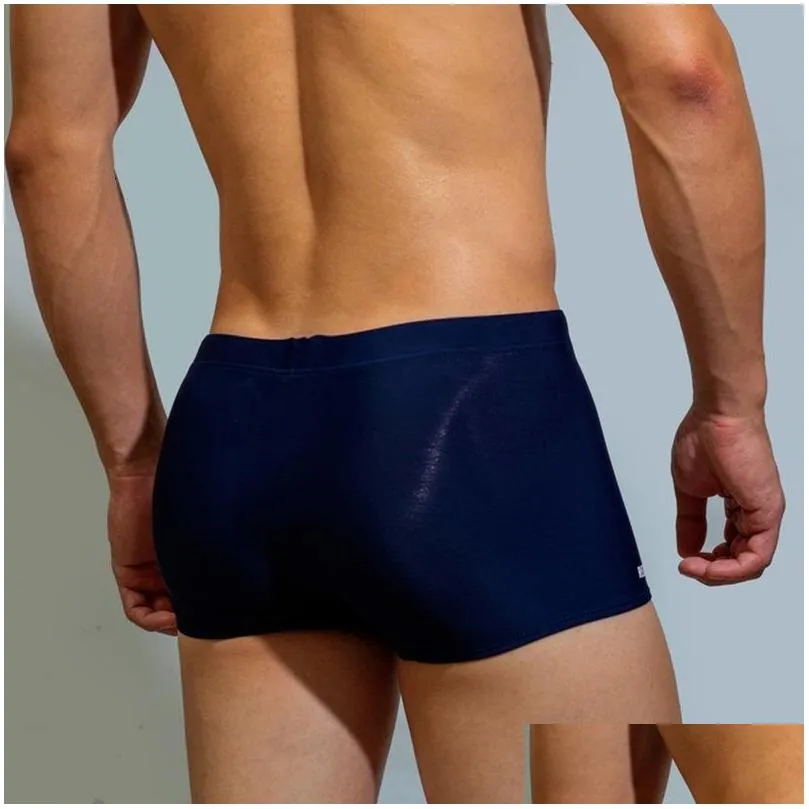 Men`s Swimwear Swimming Trunks Beach Swim Shorts For Men Desmiit Swimwear Boxer Briefs Sexy Gay Swimsuit Bathing Suit Badeshorts Man Zwembroek