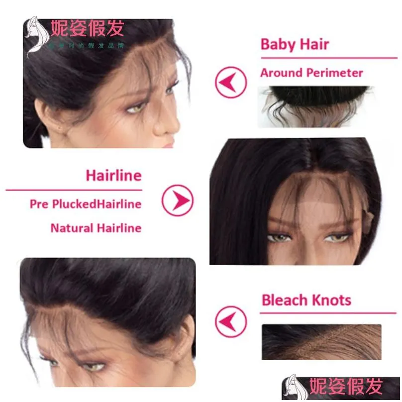 New wig ladies lace chemical fiber long straight hair wig in stock
