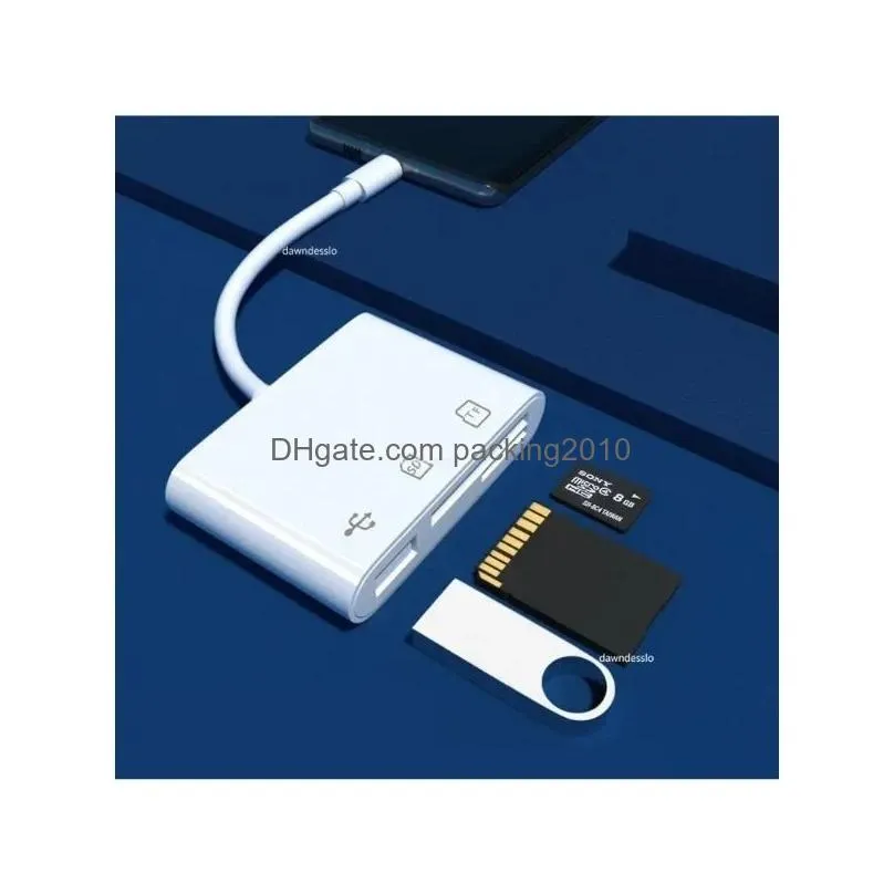 Computer Cables & Connectors 2024 Type-C Micro Adapter Tf Cf Sd Memory Card Reader Writer Compact Flash Usb-C For Ipad Pro  Book Dhvrl