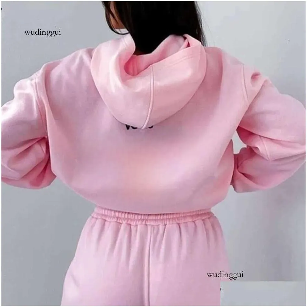 white foxx Hoodie Tracksuit Sets Clothing Set Women Spring Autumn Winter New Hoodie Set Fashionable Sporty Long Sleeved Pullover Hooded 4