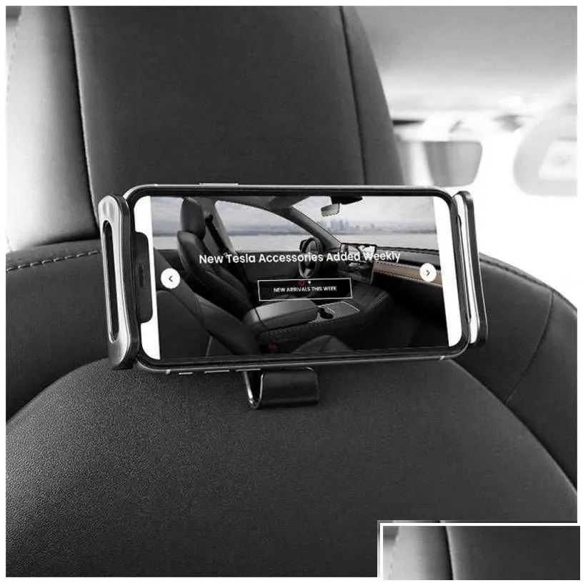 other interior accessories for tesla model 3 y 2021 2022 back seat phone holder durable car tablet stand supplies black abs drop d