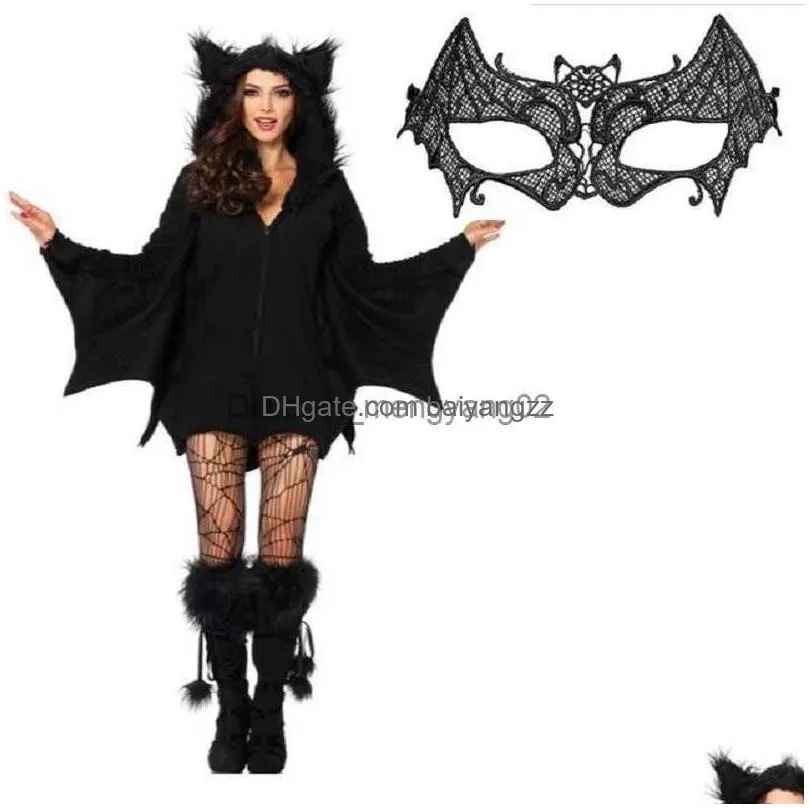 theme costume women vampire bat adult jumpsuit halloween fancy dress outfit masquerade party animals cosplay come t231011