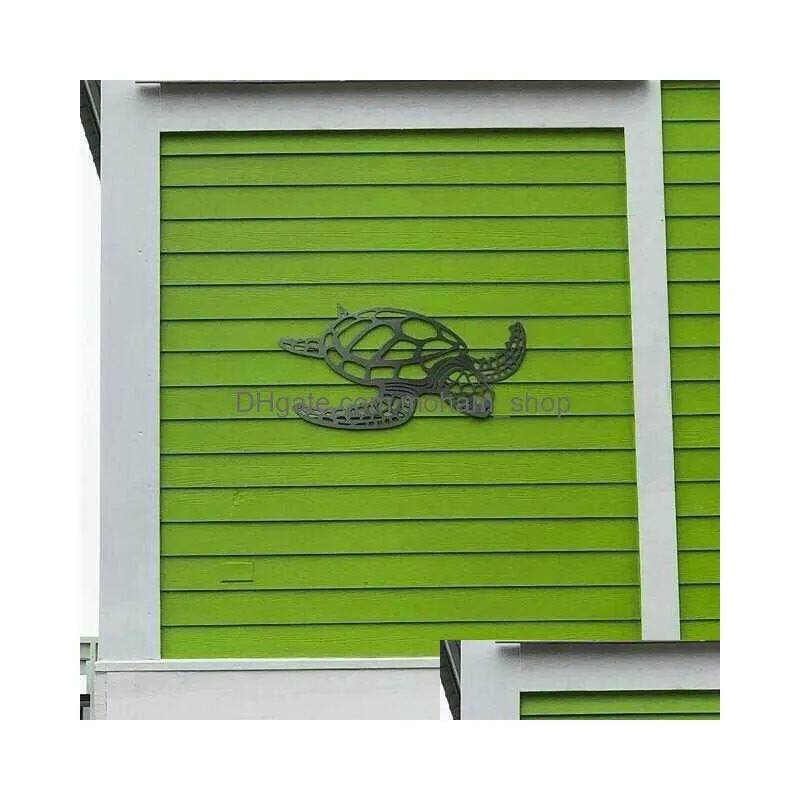 metal sea turtle ornament beach theme decor wall art decorations wall hanging for indoor livingroom s7 211021317m