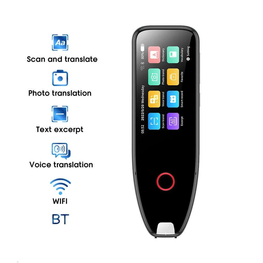 Translators New 2023 Scanning Pen And Headphones Dictionary Translation Pen Scanner Text Scanning 112 Languages Touch Screen Function