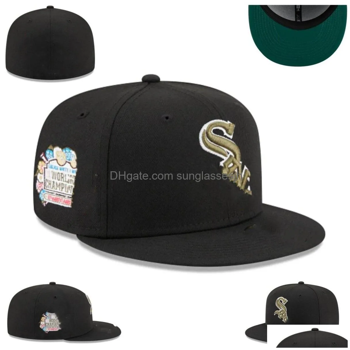 Ball Caps Fashion Designer Hats Fitted Baseball Hat All Teams Logo Cotton Flat Embroidery Men Woman Snapbacks Athletic Street Outdoo Dhsbl