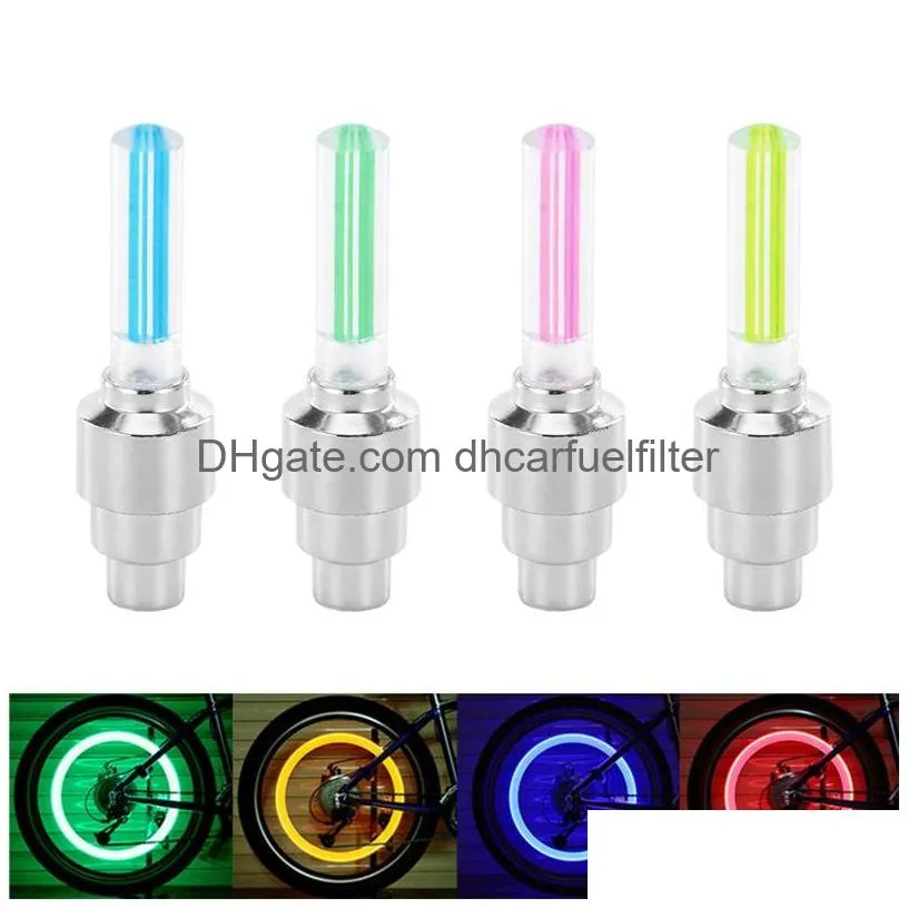 bicycle car led light tyre valve cap motorcycle bicycles flash lighting mountain bike cycling tyre wheel lights leds neon lamp