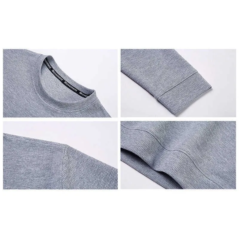 Men`s Sweaters BROWON 2022 Sweter Fashion Musim Semi Gugur Pria Atasan Kasual Pullover Leher Bulat Lengan Panjang G221010