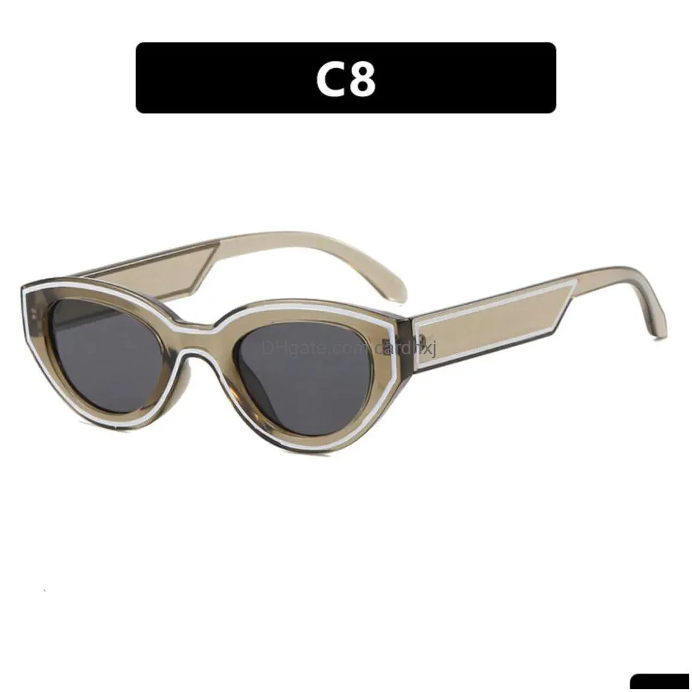 Sunglasses Painted Cat Eyes 2024 New Fashion Personalized Street Po Trendy Men And Drop Delivery Accessories Dhfho