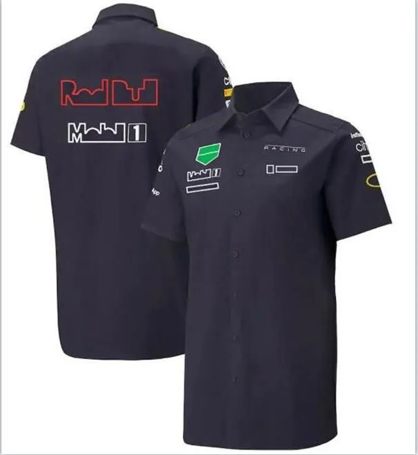 F1 Formula One short-sleeved shirt summer team polo shirt with the same custom