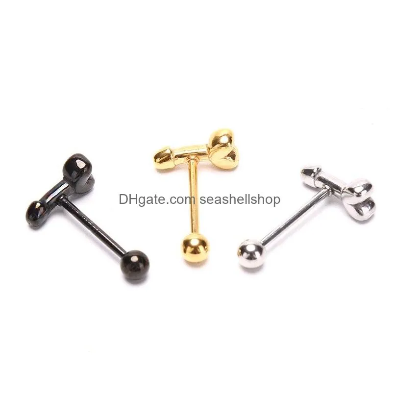 316L Surgical Steel Barbell Cool Design Tongue Piercing Jewelry Fashion Body Jewelry Punk Accessories