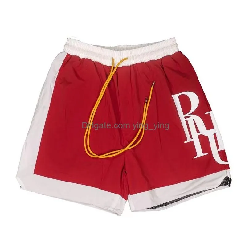 rhude shorts mens shorts designer shorts summer womens casual shorts letter printing swim shorts size s-xl mens waterproof quick dry shorts breathable