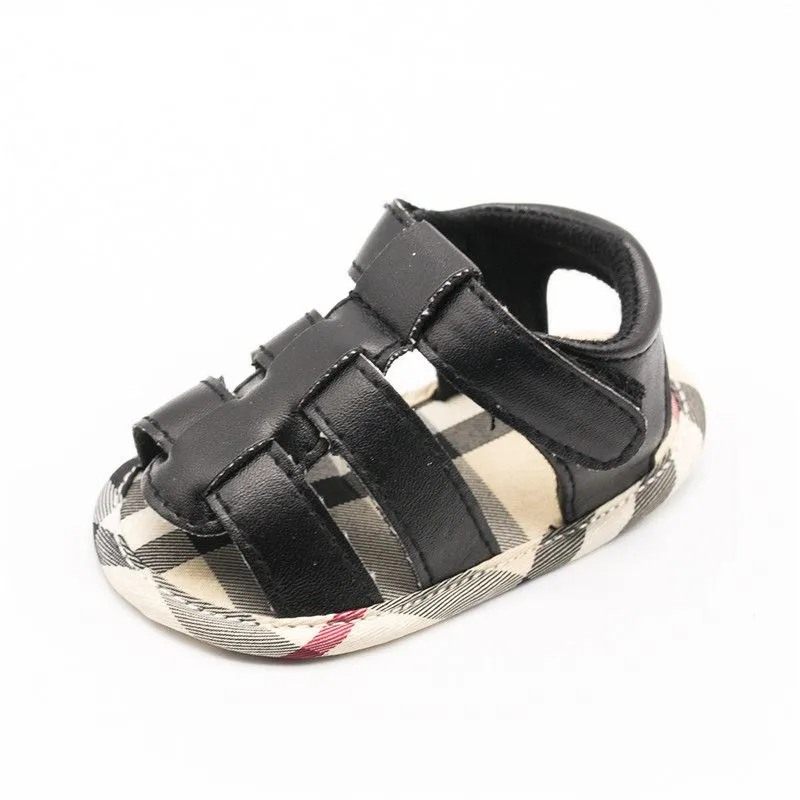 Newborn Baby Shoes Summer Neonatal Semi-plastic Sole Toddler Infant Girl Shoes Baotou Breathable Infant First Walker